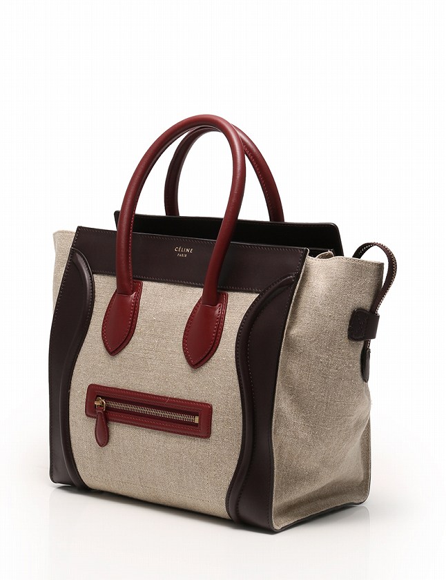 セリーヌ CELINE トートバッグ ラゲージ ミニショパー ベージュ 茶色 