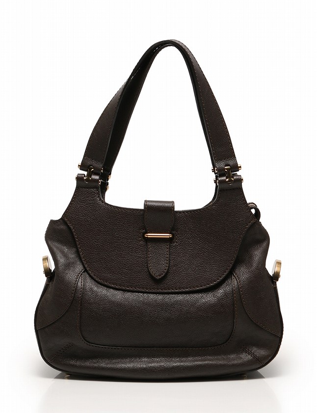 Chloé ショルダーバッグ ブラウン レザー 保存袋付き 【公式通販】