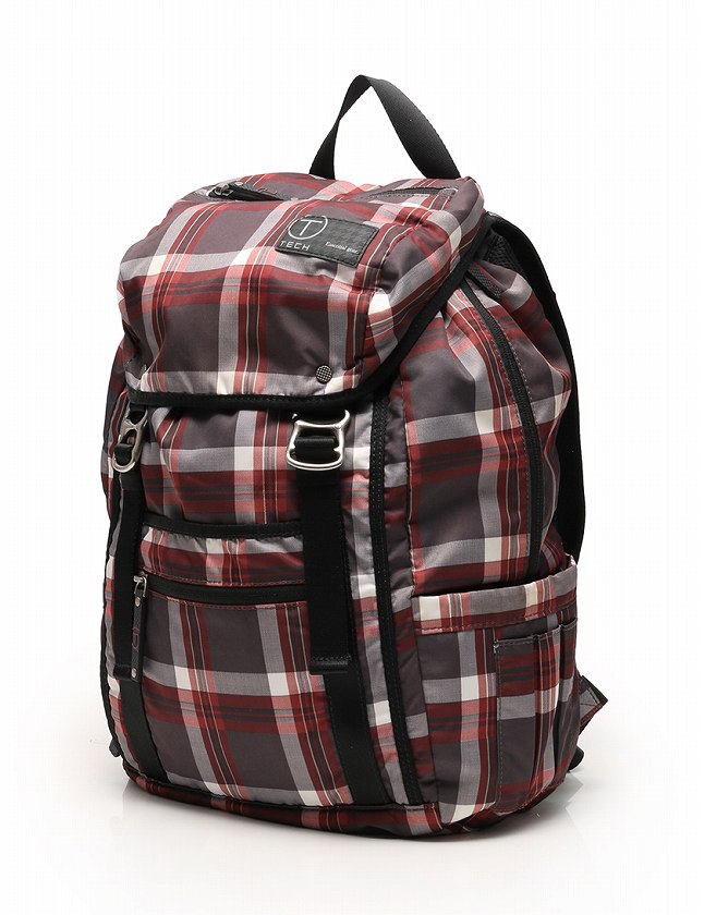 トゥミ TUMI バックパック リュックサック T-TECH グレー 赤 白 