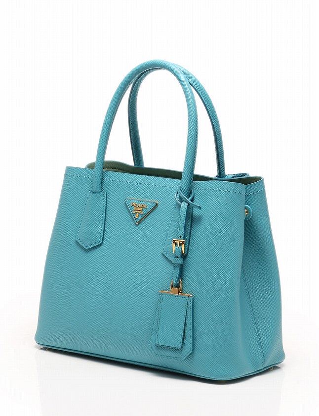 プラダ PRADA ハンドバッグ ショルダーバッグ ターコイズ 水色  