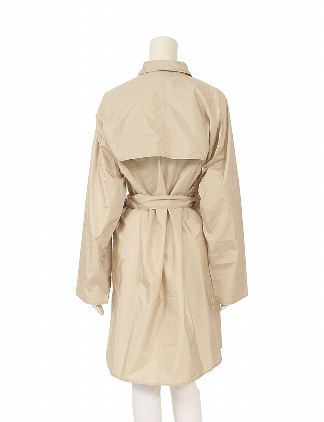 PRADA プラダ ナイロン スプリングコート ベルト付き ステンカラー