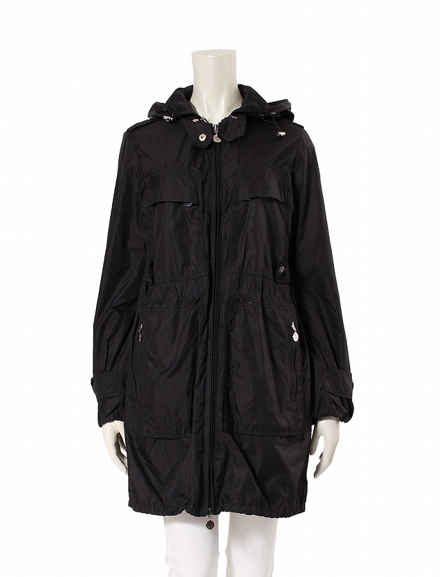 モンクレール MONCLER コート ロングコート 黒 ブラック XS アウター 0  