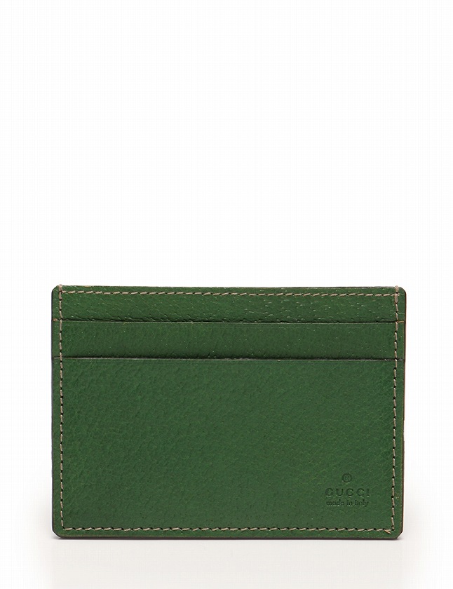 グッチ GUCCI カードケース パスケース 緑 グリーン 小物 レザー 