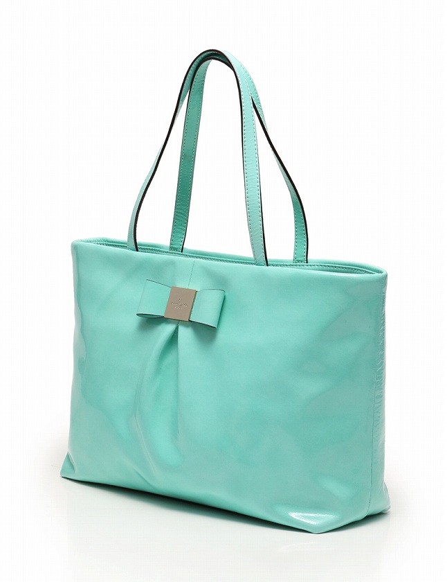 ケイトスペード KATE SPADE トートバッグ ブルーグリーン 緑 ゴールド 