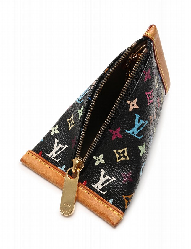 ルイヴィトン LOUIS VUITTON コインケース ベルランゴ モノグラム マルチカラー ノワール 黒 ブラック 小物 レザー M58029 キーリング付き レディース