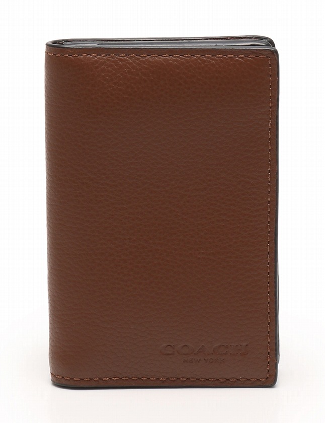 コーチ COACH カードケース 名刺入れ 茶色 ブラウン 小物 レザー