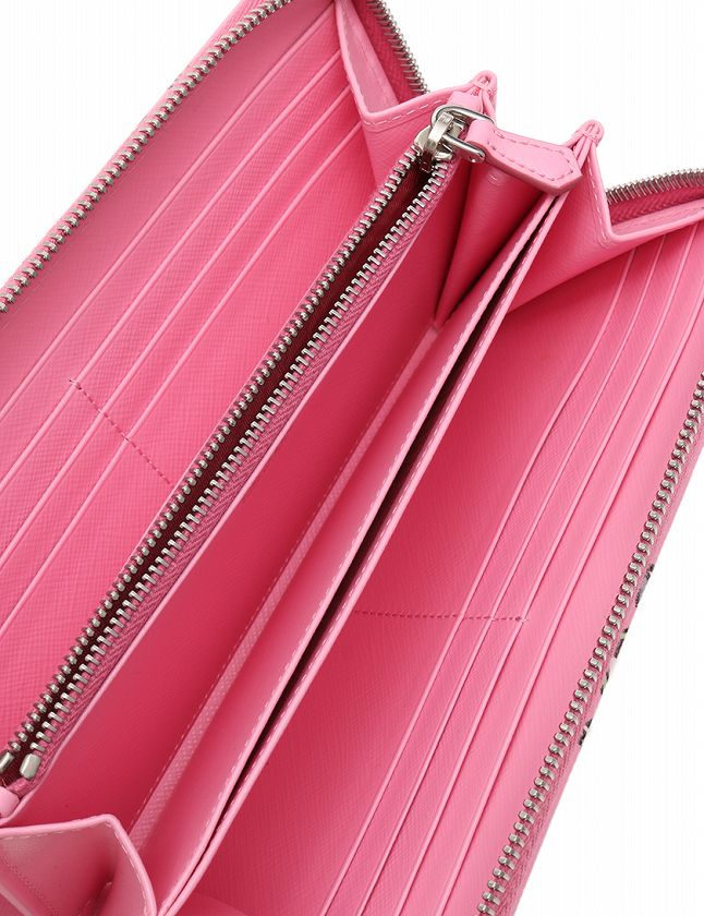 プラダ PRADA 長財布 ピンク マルチカラー 小物 サフィアーノ レザー