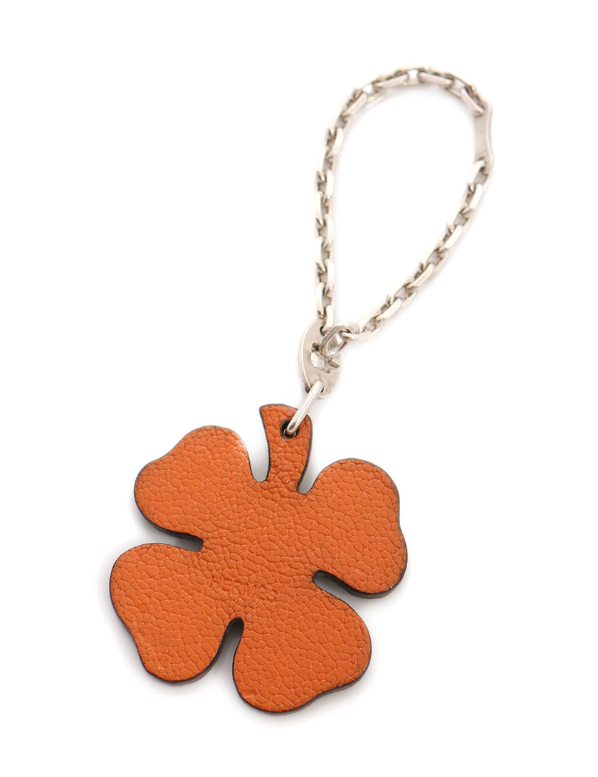 エルメス HERMES キーホルダー(チャーム) ラッキー4 レザー