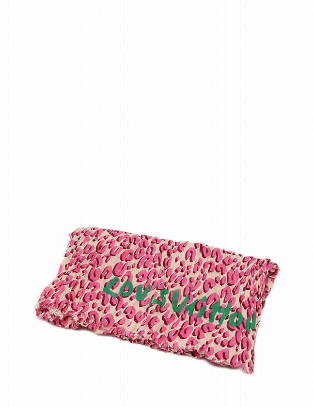 ルイヴィトン LOUIS VUITTON ストール マフラー パレオ レオパード 