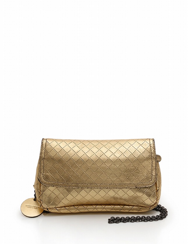 BOTTEGA VENETA ゴールドチェーン肩掛けバッグ BOTTEGA VENETA ゴールドチェーン肩掛けバッグ ボッテガヴェネタ