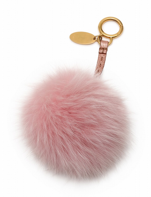 FENDI ピンクファー チャーム 保存袋付き 即決！美品□箱有り FENDI