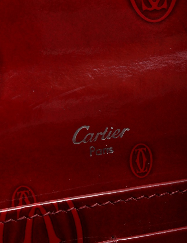 カルティエ Cartier 長財布 ハッピーバースデー ボルドー 赤