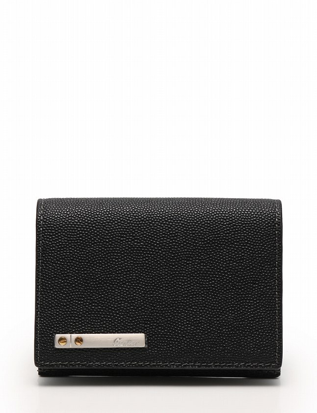 カルティエ Cartier カードケース 名刺入れ サントス 黒 ブラック シルバー 小物 レザー L 箱 保存袋付き メンズ レディース 114 ベクトルパーク