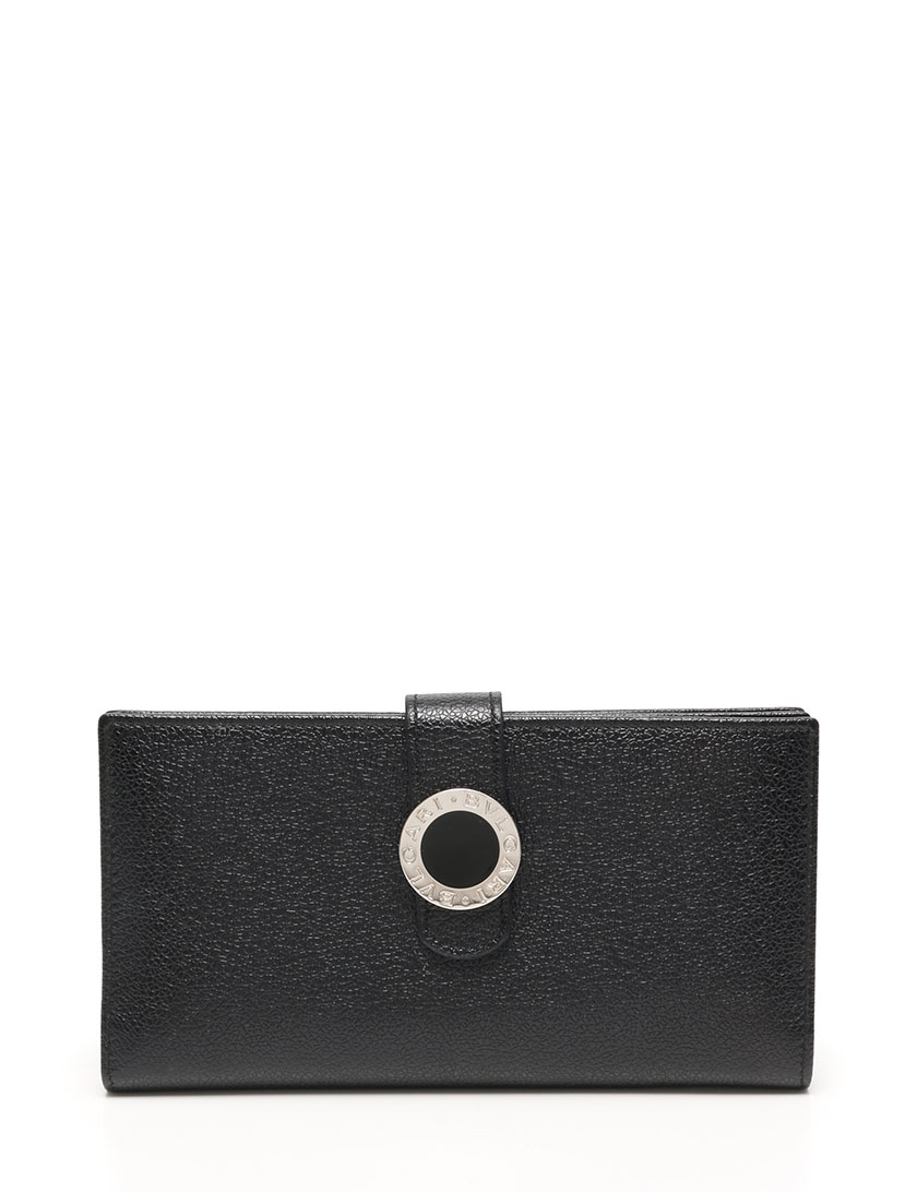 ブルガリ BVLGARI 長財布 コローレ 二つ折り 黒 ブラック シルバー 