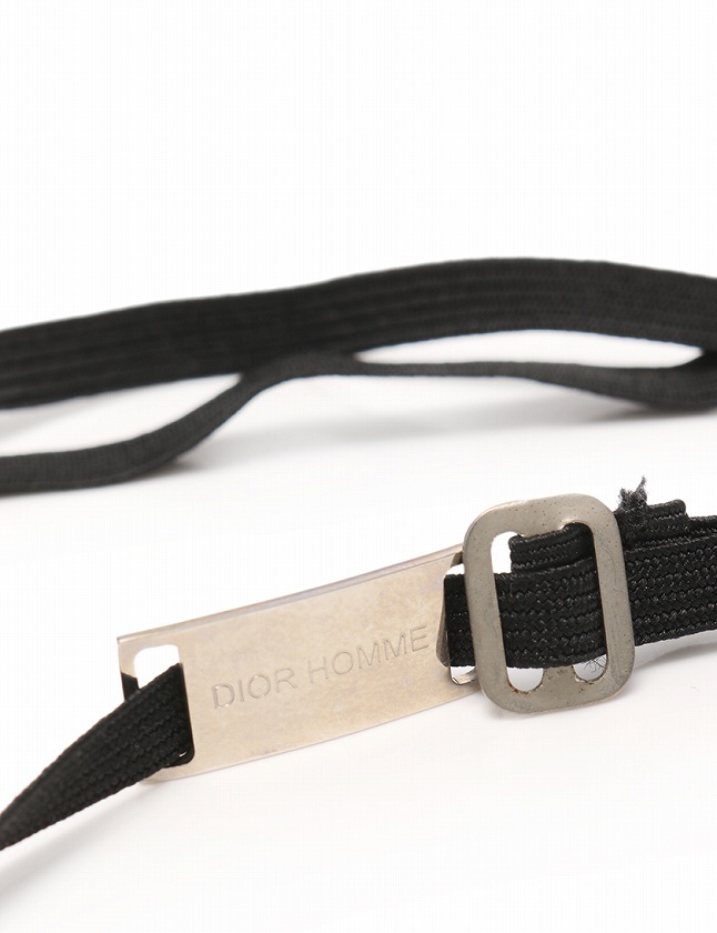 ディオールオム Dior HOMME ネクタイ ワンタッチタイ 黒 ブラック 紫