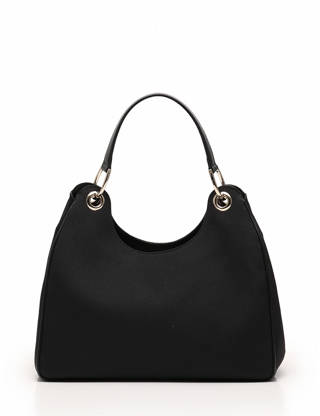 グッチ GUCCI ショルダーバッグ 黒 ブラック キャンバス レザー 257268