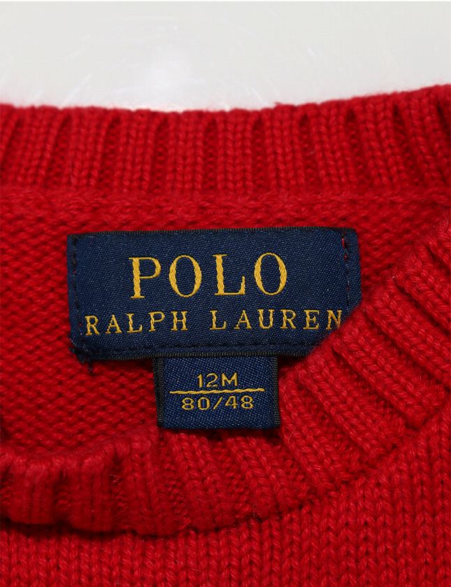 ポロ ラルフローレン POLO RALPH LAUREN KIDS ニット セーター 赤 