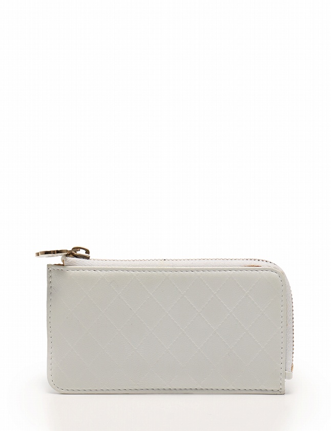 シャネル CHANEL コインケース 小銭入れ カメリア 白 キーリング付き  