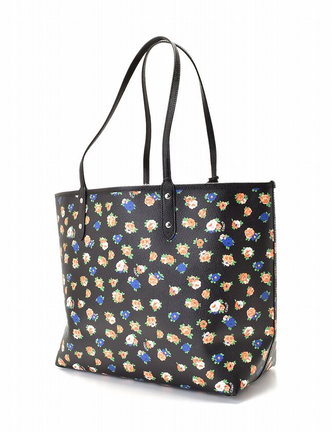 コーチ COACH トートバッグ ショルダーバッグ 黒 マルチカラー 
