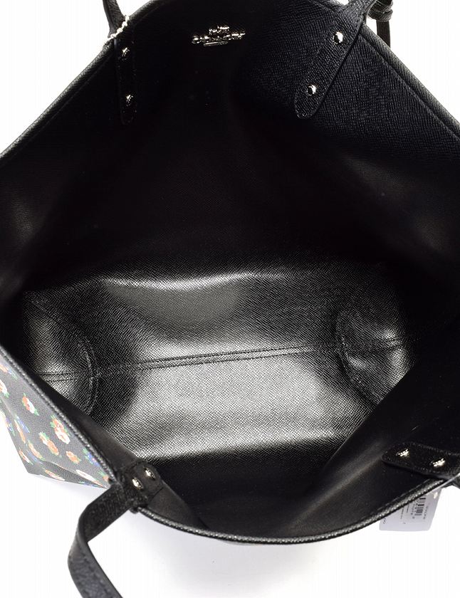 コーチ COACH トートバッグ ショルダーバッグ 黒 マルチカラー 