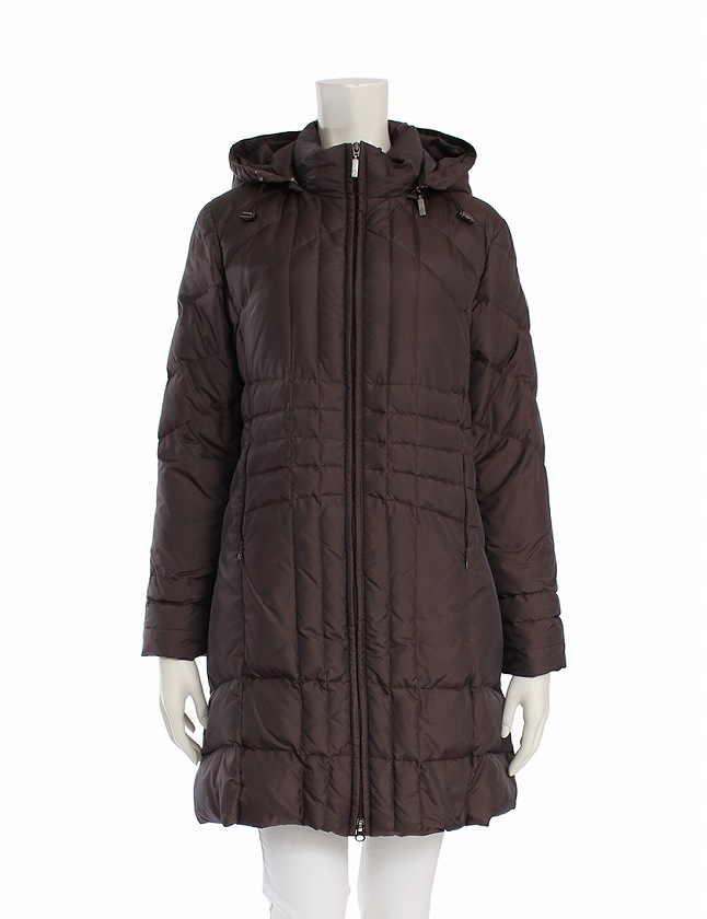 モンクレール MONCLER ダウンコート ロングコート キッズ 茶色 