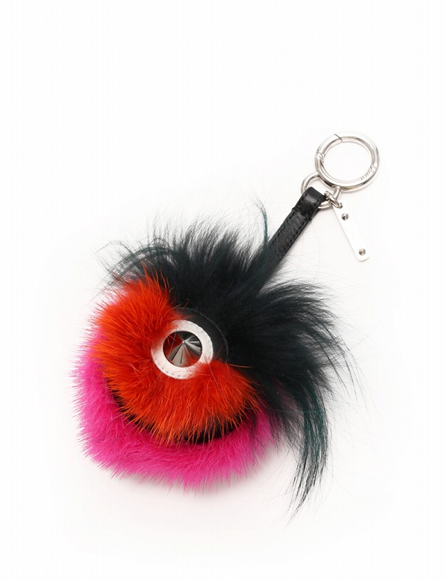 フェンディ FENDI バッグ バグズ チャーム 赤 ピンク マルチカラー