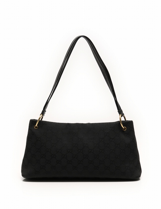 グッチ ミニ ハンドバッグ ショルダーバッグ GGキャンバス ブラック レザー GUCCI グッチ GG ミニハンドバッグ ブラック GGキャンバス