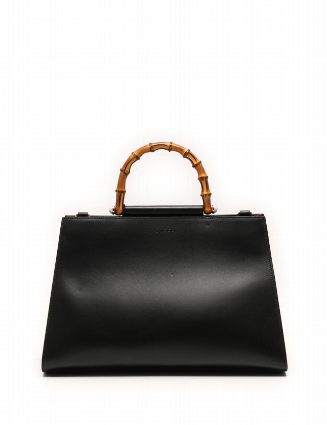 グッチ レザー バンブー ハンド バッグ ビジネス 黒 ブラック 大容量 GUCCI グッチ バンブー ブラック 黒 レザー 002 1010 ハンドバッグ