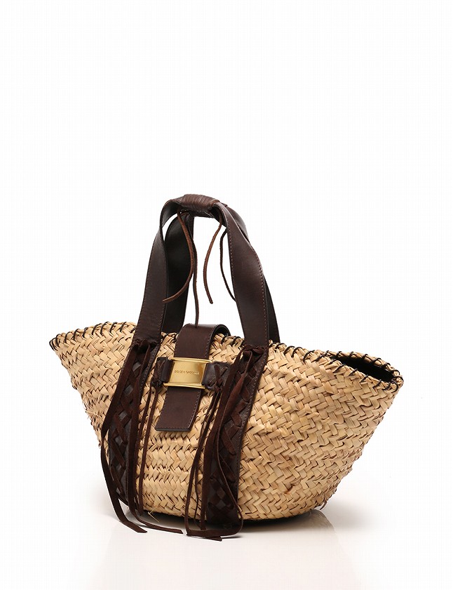 ドルチェ&ガッバーナ ドルガバ DOLCE&GABBANA かごバッグ ハンドバッグ 