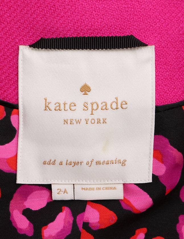 ケイトスペード KATE SPADE コート ピンク S アウター 無地 2-A ウール