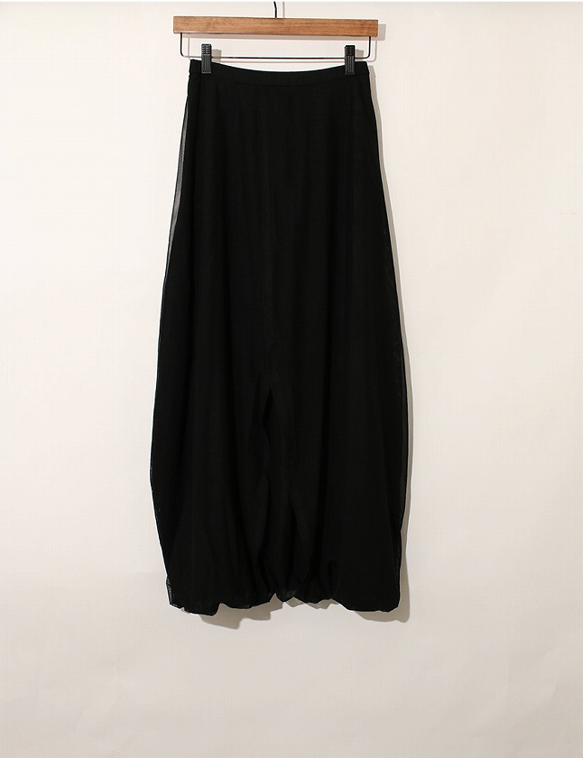 エイココンドウ EIKO KONDO スカート 黒 ブラック S ボトムス ロング丈  