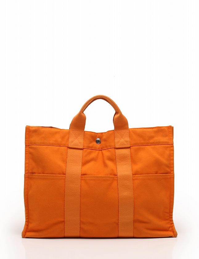 エルメス HERMES トートバッグ ハンドバッグ フールトゥ MM オレンジ  