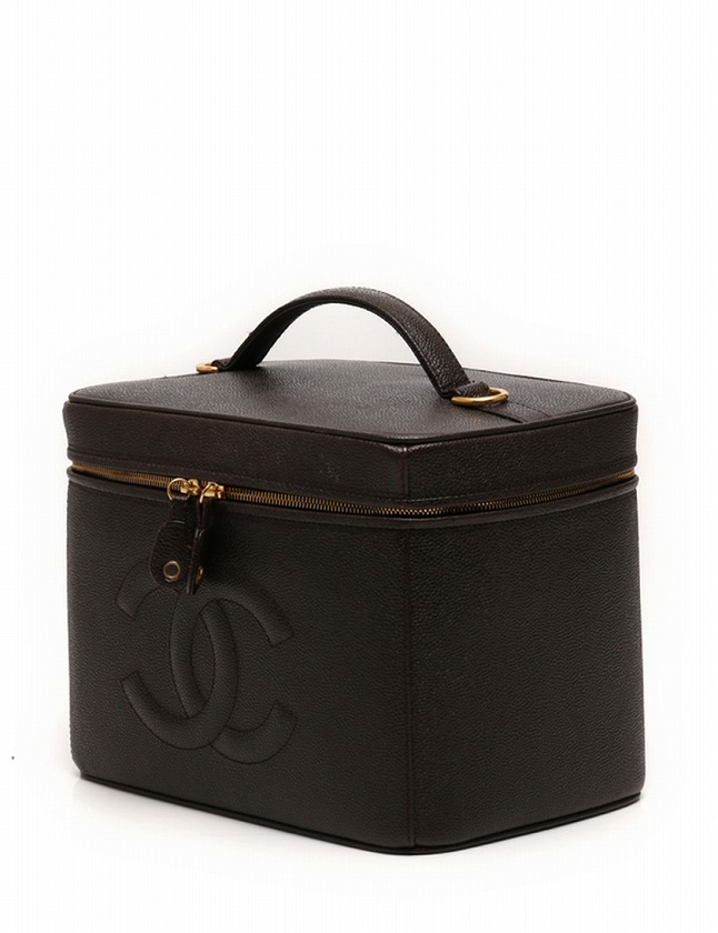 シャネル CHANEL バニティバッグ ハンドバッグ コスメケース ココ 