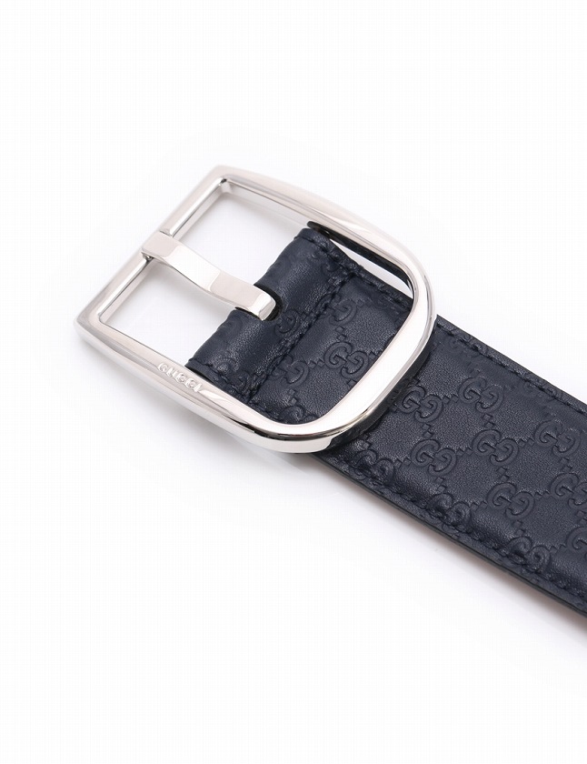 グッチ GUCCI グッチ GUCCI ベルト ネイビー バックル シルバー