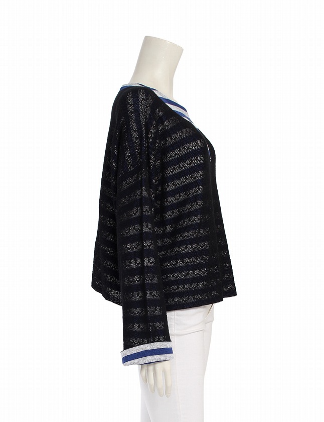 シャネル　セーター　34号 シャネル CHANEL ウエストリボン タートルネックニットセーター 34(約