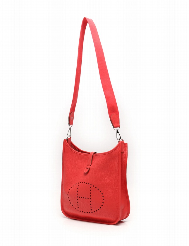 エルメスHERMESエブリンPMレッド ショルダーバッグ