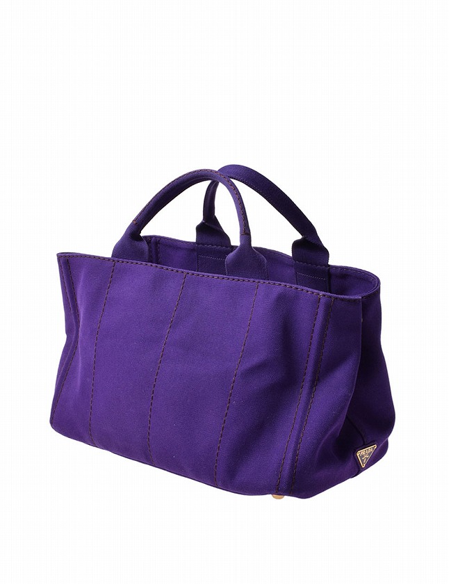 プラダ PRADA トートバッグ ショルダーバッグ カナパ パープル