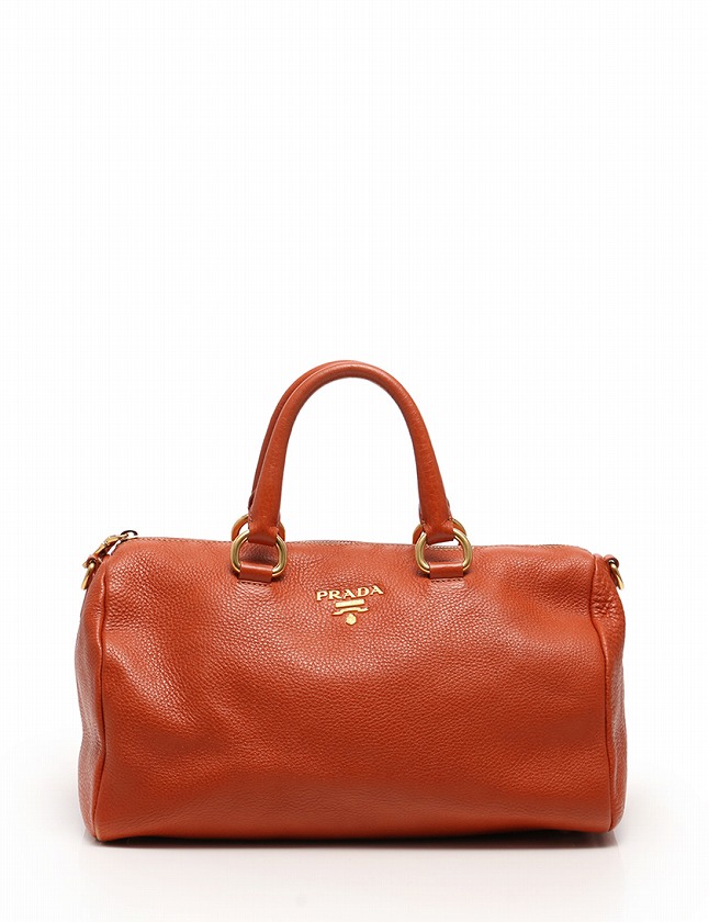 プラダPRADA 2WAY ミニボストンバッグショルダーバッグオレンジ プラダPRADA 2WAY ミニボストンバッグショルダーバッグオレンジ