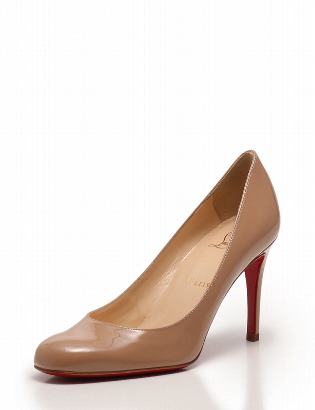 クリスチャンルブタン Christian louboutin パンプス ヒール ベージュ 