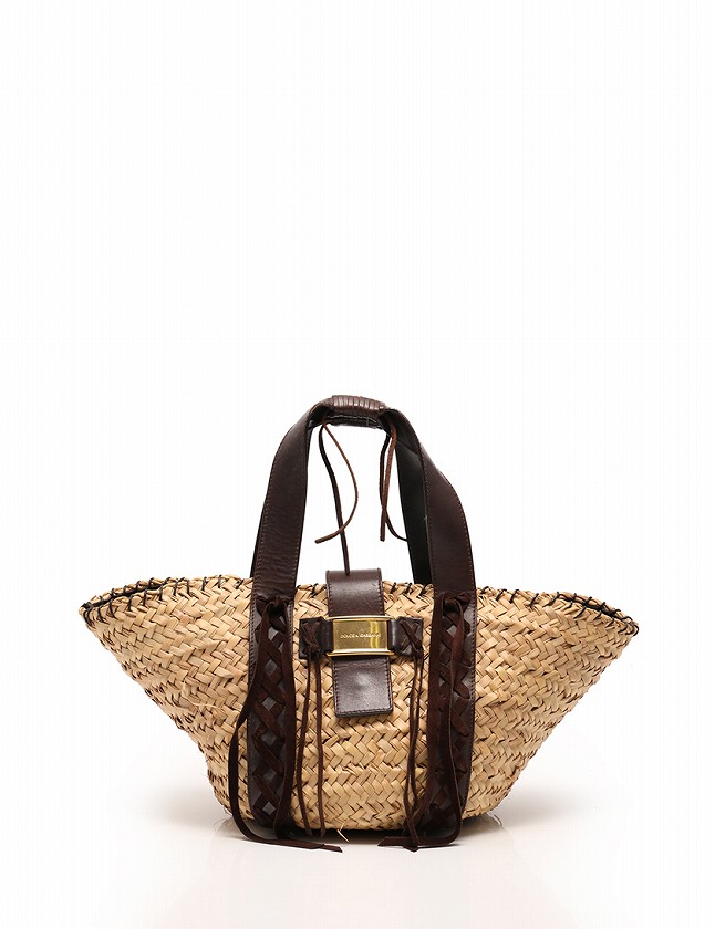 ドルチェ&ガッバーナ ドルガバ DOLCE&GABBANA かごバッグ ハンドバッグ  