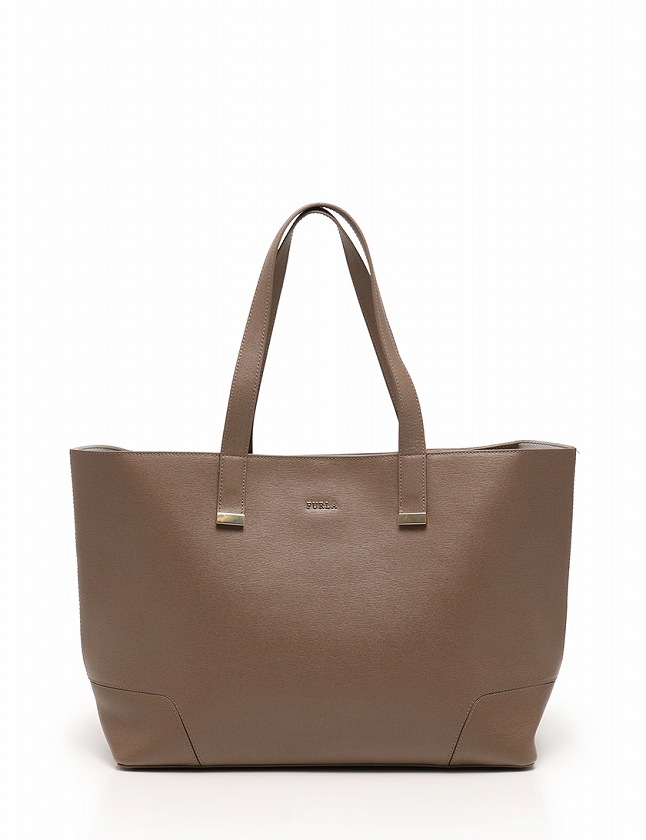 フルラ FURLA トートバッグ ショルダーバッグ ベージュ ゴールド 