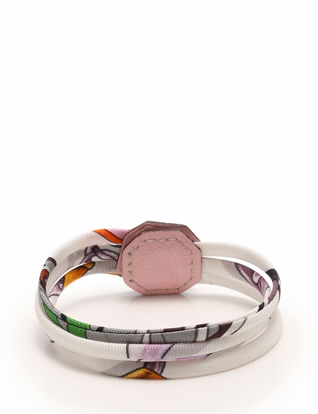 エルメス HERMES ブレスレット バングル グレー マルチカラー