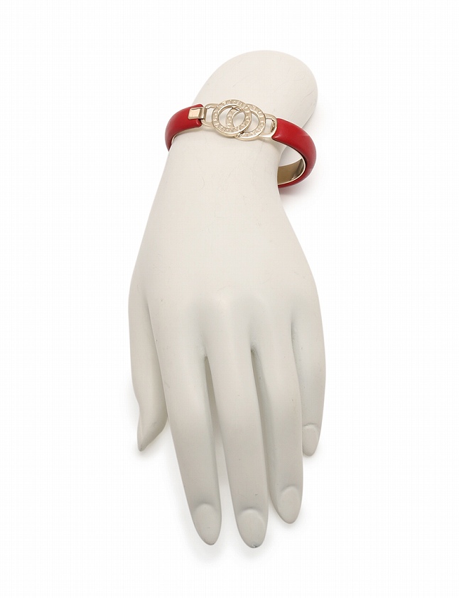 ブルガリ BVLGARI ブレスレット 赤 レッド ゴールド アクセサリー 