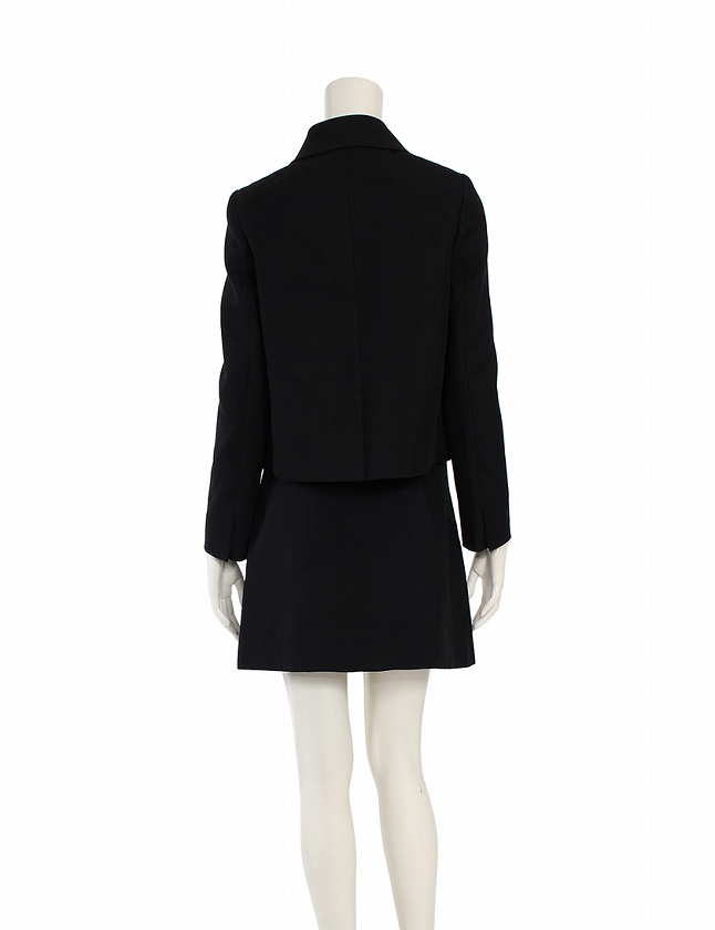 ミュウミュウ miumiu セットアップ スーツ ジャケット スカート 黒  