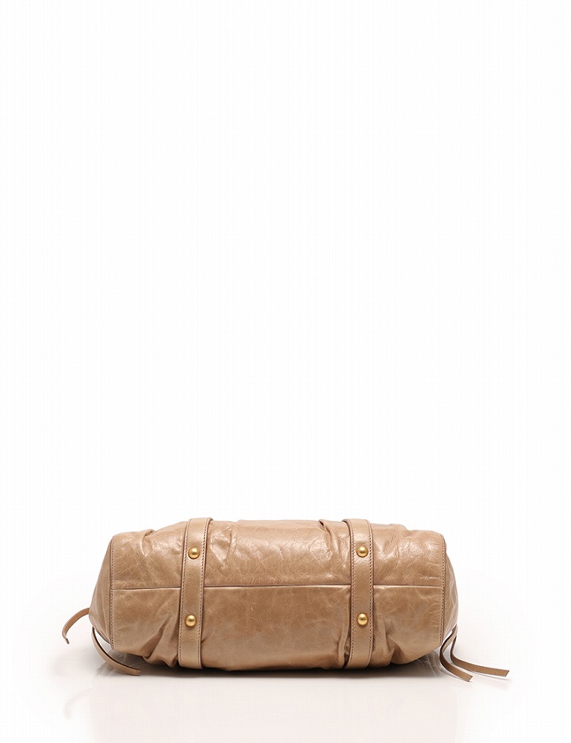 ミュウミュウ miumiu ハンドバッグ ショルダーバッグ ベージュ