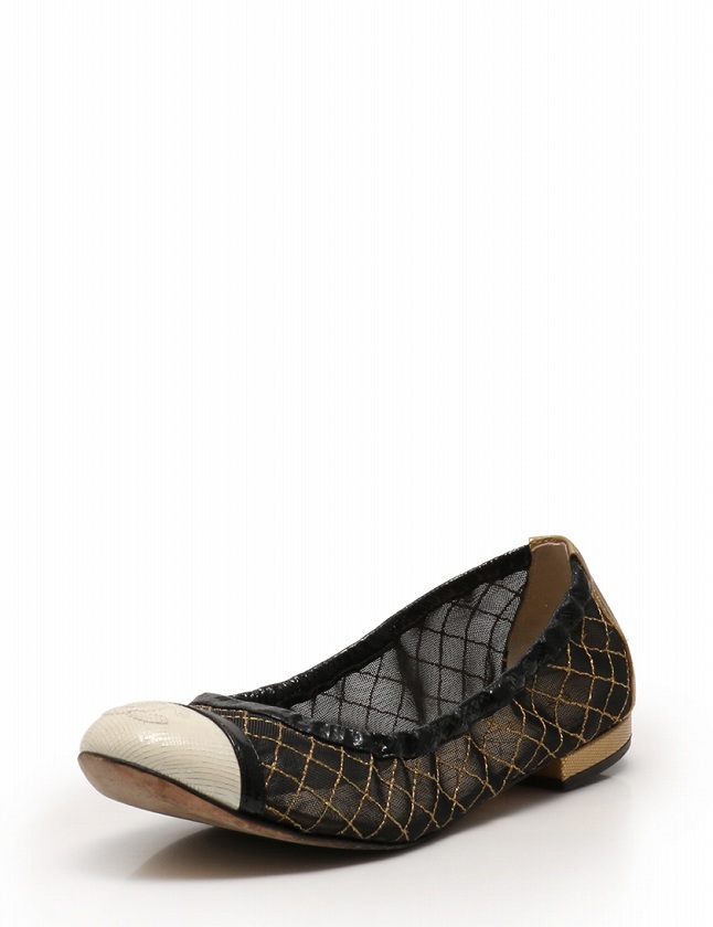 シャネル CHANEL バレエシューズ パンプス フラット マトラッセ ココ 