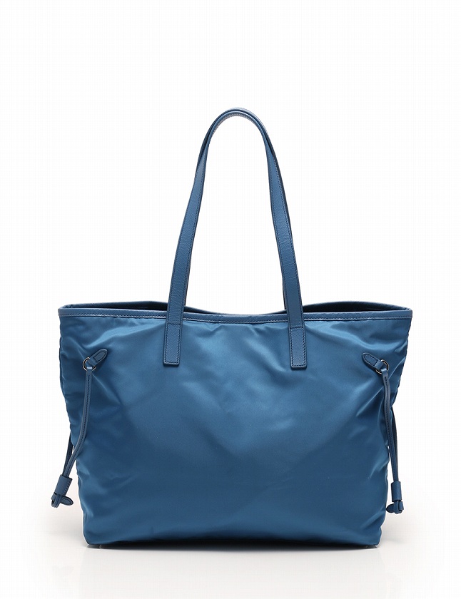 プラダ PRADA トートバッグ ショルダーバッグ 水色 ブルー ナイロン 
