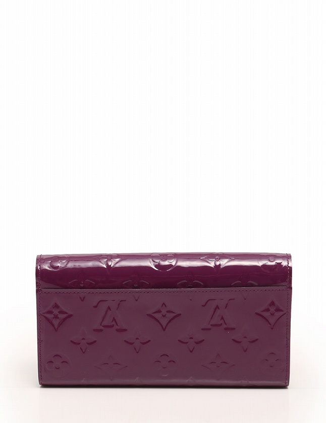 ルイヴィトン ポルトフォイユエリゼ モノグラム茶紫 とけれ 長財布 