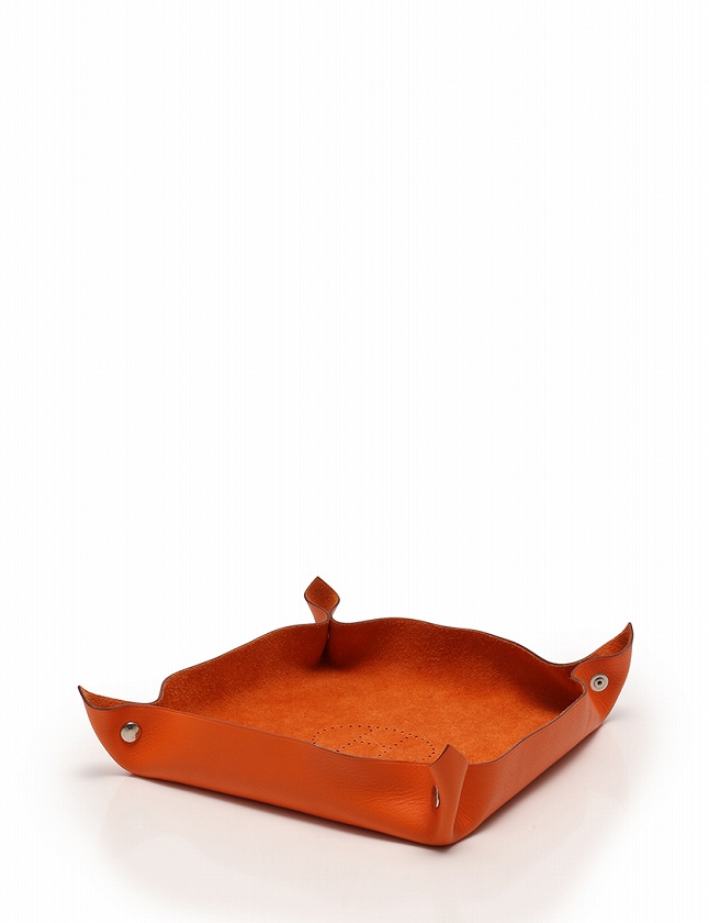 エルメス HERMES トレイ 小物入れ ヴィドポッシュ オレンジ 小物 