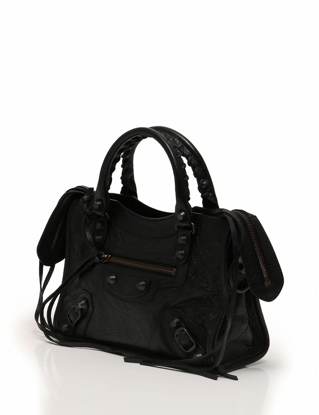 バレンシアガ ☘ エース ☘ ハンドバッグ ☘ ナイロン×レザー ☘ ブラック BALENCIAGA バレンシアガ EVERY DAY XXSトート ショルダーバッグ